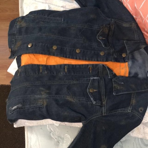 Custom pink dolphin denim jacket - Picture 2 of 6